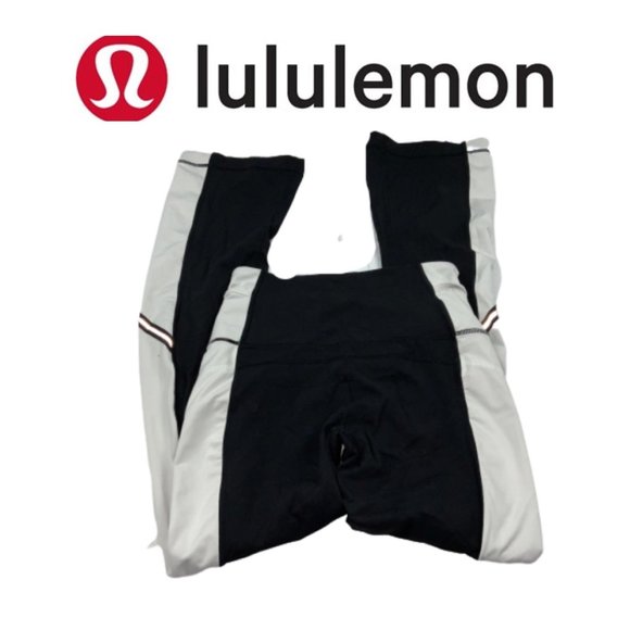 lululemon athletica Pants - Lululemon Black & White Yoga Pants. Sz 6